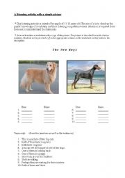 English Worksheet: Listening comprehension activity