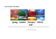 English worksheet: THE CALLIGRAPHY OF THE SEASONS