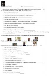 English Worksheet: Gran Torino listening activity