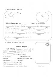 English worksheet: Simple Past Tense Verbs