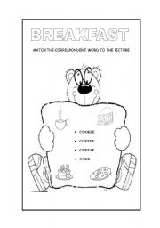 English Worksheet: breakfast