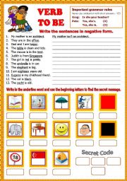 English Worksheet: Verb to be - Review