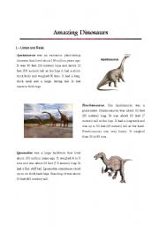 Amazing Dinosaurs