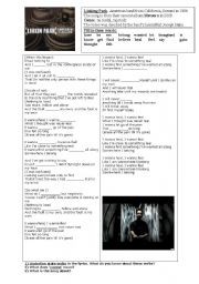 English Worksheet: Somewhere I belong by Linkin Park