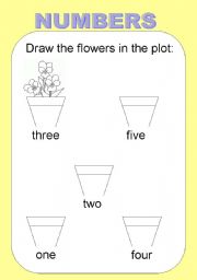 English Worksheet: Numbers from 1 to 5