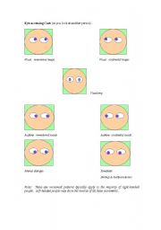 English worksheet: Eye Test Clue