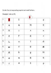 English worksheet: the alphabet