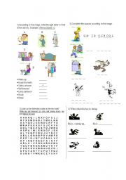 English worksheet: Daily Routine Activities