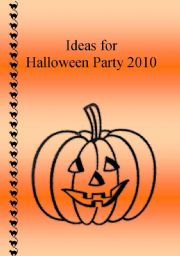 English Worksheet: Ideas for Halloween Party + word-search