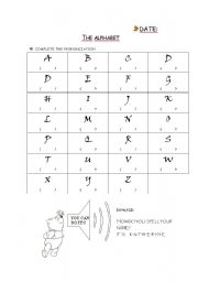 English worksheet: ABC