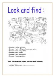 English Worksheet: Look and find