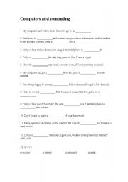 English Worksheet: Computer & Computing Quiz