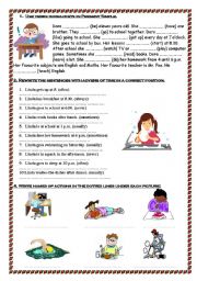 English Worksheet: Present Simple - exercises