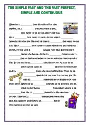 English Worksheet: PAST TENSES - REVISION