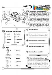 Read & Colour Series_03 Bath Fun (Fully Editable + Answer Key)