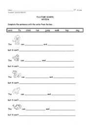 English worksheet: What do animals do?