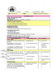 English Worksheet: lesson plan id card