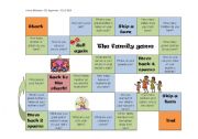 English Worksheet: Board game - Family members