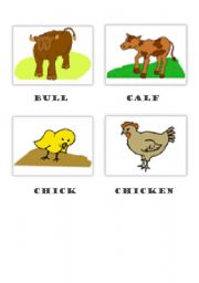 English worksheet: farm animals