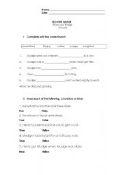 English worksheet: Henry and Mudge First Book