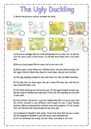 English Worksheet: The Ugly Duckling