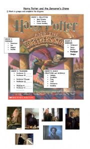 English Worksheet: Harry potter and the Sorcerers Stone