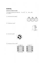 English Worksheet: classroom objects