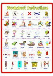 Poster on Worksheet Instructions ** fully editable