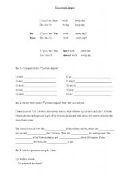 English worksheet: the present simple