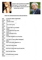 English Worksheet: Bush vs Spears