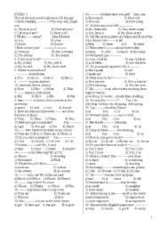 English Worksheet: exercises for beginner -elementary