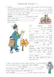 Advanced Tenses 3- w/ key