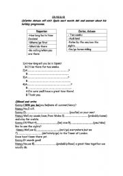 English worksheet: grammar and wrtng activity