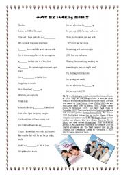 English worksheet: just my luck by Mcfly