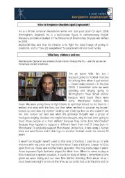 English Worksheet: Benjamin Zephaniah