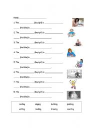 English worksheet: He or She Verb Worksheet