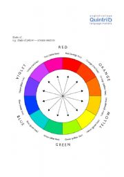 English Worksheet: Colours