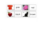 English worksheet: Colour Domino - sheet 2