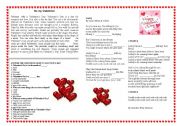 English Worksheet: Valentines Day Activity