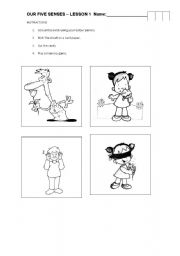 English Worksheet: OUR FIVE SENSES