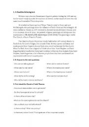 English Worksheet: El Greco and Saint Tom