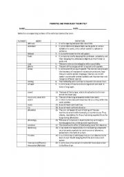 English Worksheet: PHONETICS AND PHONOLOGY THEORY TEST