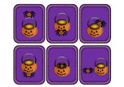 English Worksheet: Where is the Spider ?  Halloween Preposition Cards (with 18 cards and a poster)