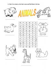 Animals - Find the words