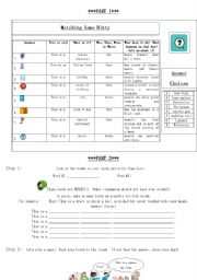 English Worksheet: Relative Clause Activity and Game 