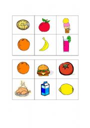 English worksheet: the fruits- bingo