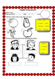 English worksheet: TEST