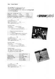 English worksheet: Song - run - Snow Patrol