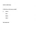 English Worksheet: Summer vacation survey