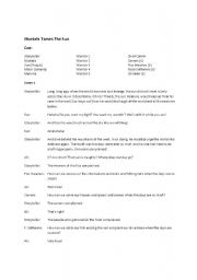 English Worksheet: Maui Tames The Sun